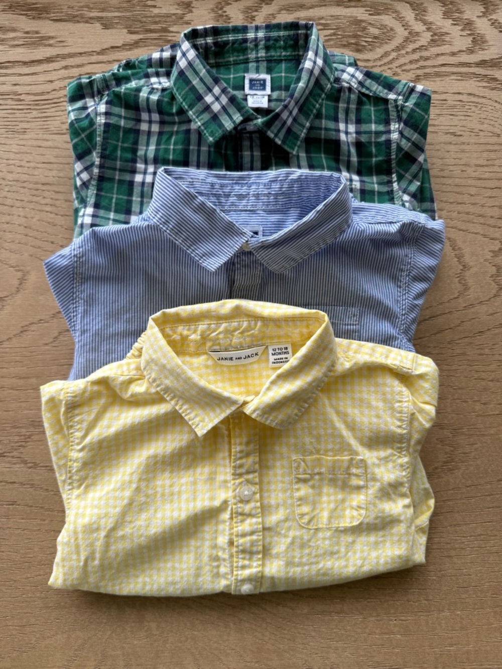 Janie and Jack bundle of Button-Down Shirt for Boys
